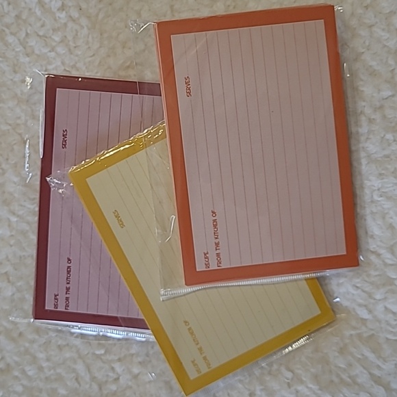 NEW 166 Recipe Cards Multicolor Cupcakes mushrooms strawberries 6 Packs Colorful - Picture 8 of 9